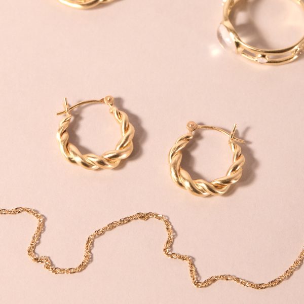 Petite Cornetto Hoop Earrings