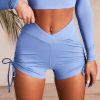 Light Blue Women's Sports Shorts Casual Yoga Wear - Image 2