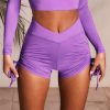 Light Blue Women's Sports Shorts Casual Yoga Wear - Image 3