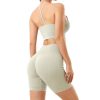 Seamless Wash Ribbed Fabricheart Neckline Sports Bra - Image 3