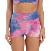 Light Blue Ink Jacquard Slim Tie-dye Sports Fitness Yoga Pants - Image 3
