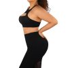 Sports Bra With Leopard-print And Black Splice - Image 3