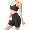 Seamless Wash Ribbed Fabricheart Neckline Sports Bra - Image 7